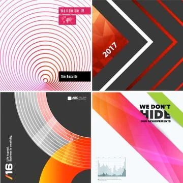 Abstract vector design elements for graphic layout. Stock Illustration