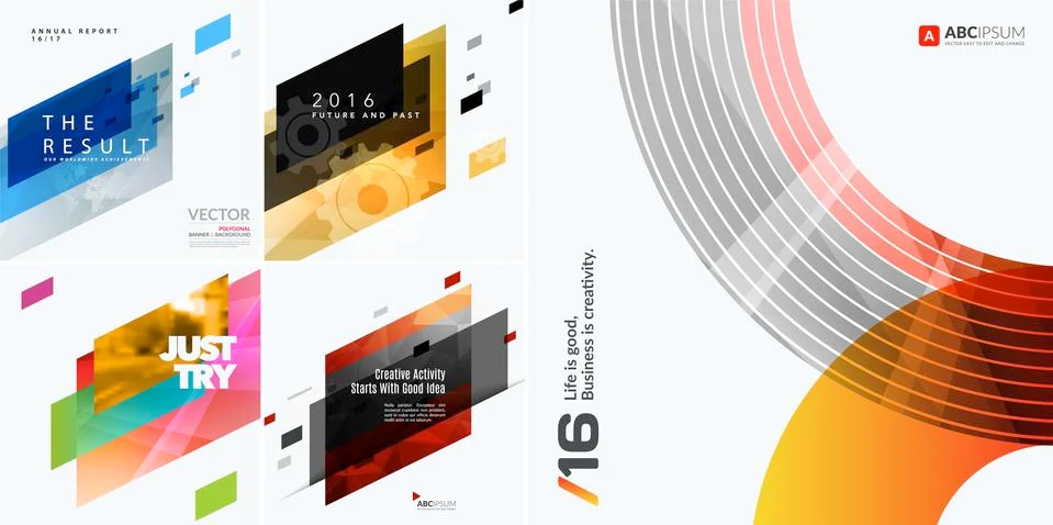 Abstract vector design elements for graphic layout Stockillustratie