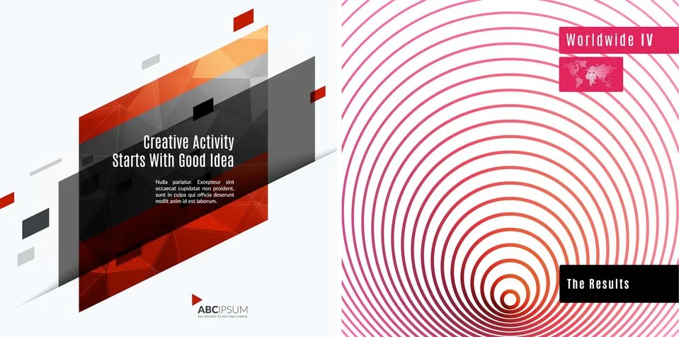 Abstract vector design elements for graphic layout Illustrazione stock
