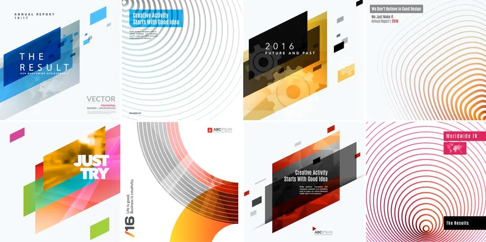 Abstract vector design elements for graphic layout Stock Illustration