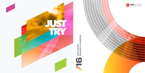 Abstract vector design elements for graphic layout Stock Illustration