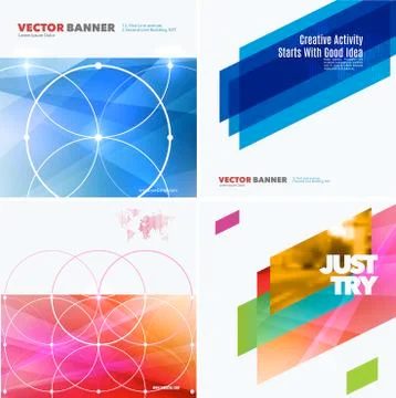 Abstract vector design elements for graphic layout. Stock Illustration
