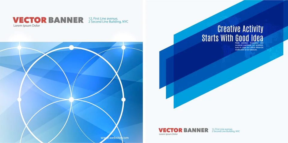 Abstract vector design elements for graphic layout. Stock Illustration