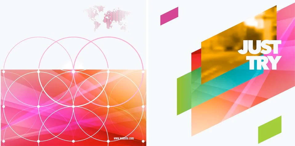 Abstract vector design elements for graphic layout. Stock Illustration