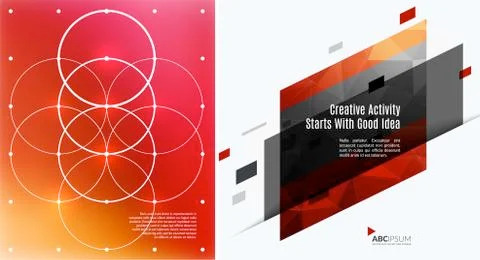 Abstract vector design elements for graphic layout. Stock Illustration