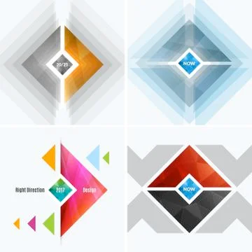 Abstract vector design elements for graphic layout Stock Illustration