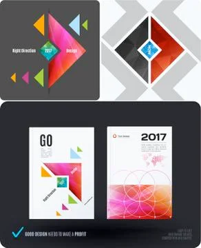 Abstract vector design elements for graphic layout Stock Illustration