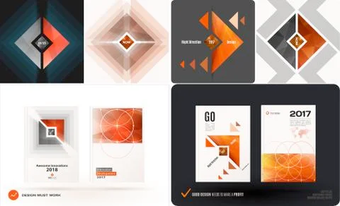 Abstract vector design elements for graphic layout Stock Illustration