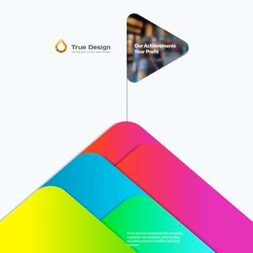 Abstract vector design elements for graphic template 스톡 일러스트