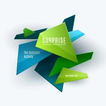 Abstract vector design elements for graphic template. Creative modern business Stock Illustration