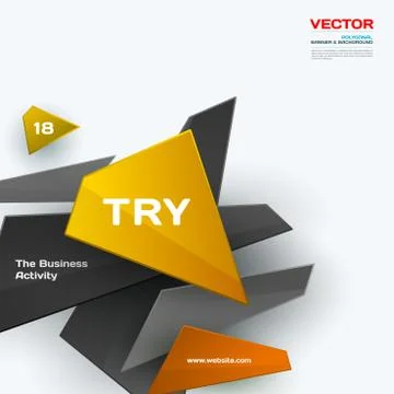 Abstract vector design elements for graphic template. Creative modern business Stock Illustration