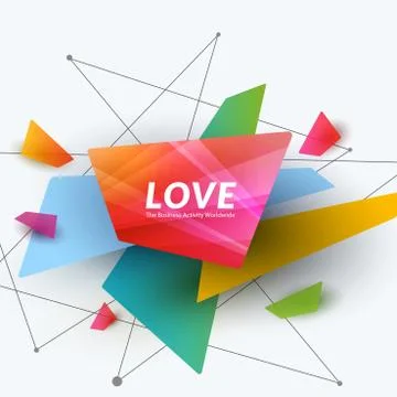 Abstract vector design elements for graphic template. Creative modern business Illustrazione stock