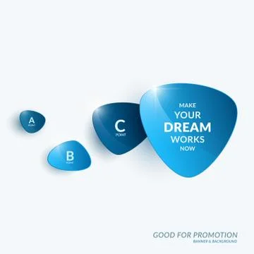 Abstract vector design elements for graphic template. Creative modern business Illustrazione stock