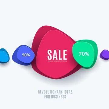 Abstract vector design elements for graphic template. Creative modern business Stock Illustration