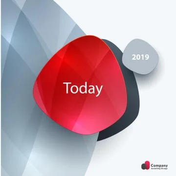 Abstract vector design elements for graphic template. Creative modern business Stock Illustration