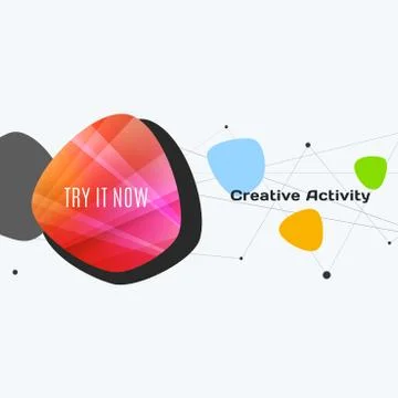 Abstract vector design elements for graphic template. Creative modern business Stock Illustration