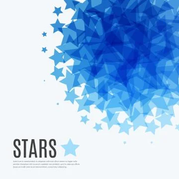 Abstract vector design elements with stars for fun Stock Illustration