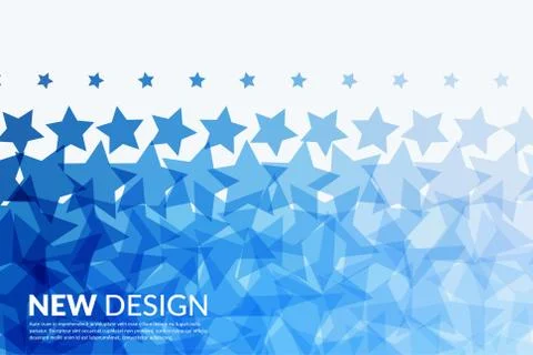 Abstract vector design elements with stars for fun Stock Illustration