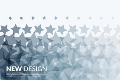 Abstract vector design elements with stars for fun Stock Illustration
