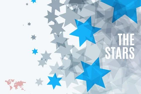 Abstract vector design elements with stars for fun Stock Illustration