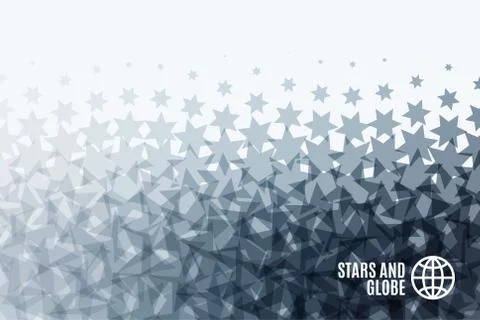 Abstract vector design elements with stars for fun Illustrazione stock