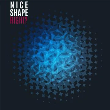 Abstract vector design elements with stars and black background Stock Illustration