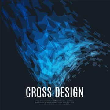 Abstract vector design elements with stars and black background Stock Illustration