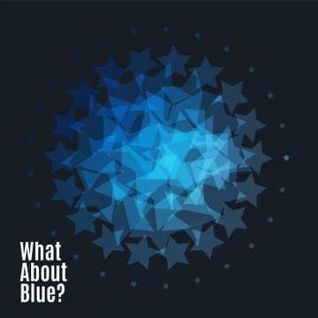 Abstract vector design elements with stars and black background Stock Illustration