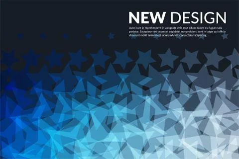 Abstract vector design elements with stars and black background 스톡 일러스트