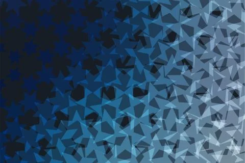 Abstract vector design elements with stars and black background Illustrazione stock