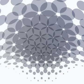 Abstract vector design grey round elements for graphic template Illustrazione stock