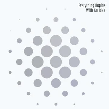 Abstract vector design grey round elements for graphic template イラスト素材