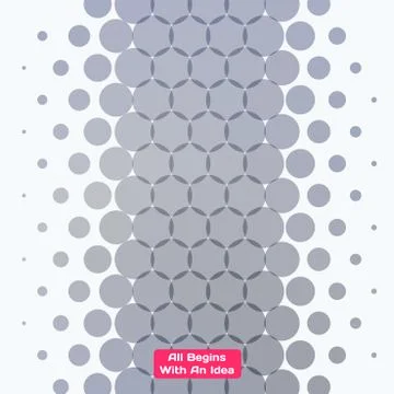 Abstract vector design grey round elements for graphic template Stock Illustration