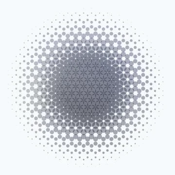 Abstract vector design grey round elements for graphic template Illustrazione stock