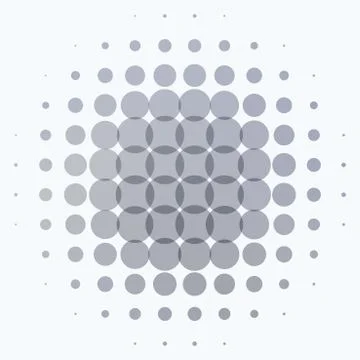 Abstract vector design grey round elements for graphic template Illustrazione stock