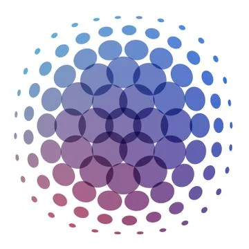 Abstract vector design round elements for graphic template Illustrazione stock