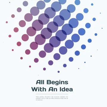 Abstract vector design round elements for graphic template Stock Illustration
