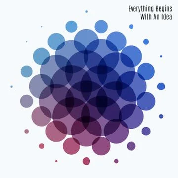 Abstract vector design round elements for graphic template イラスト素材