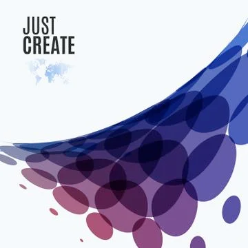 Abstract vector design round elements for graphic template Stock Illustration