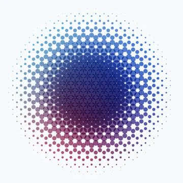 Abstract vector design round elements for graphic template Stock Illustration