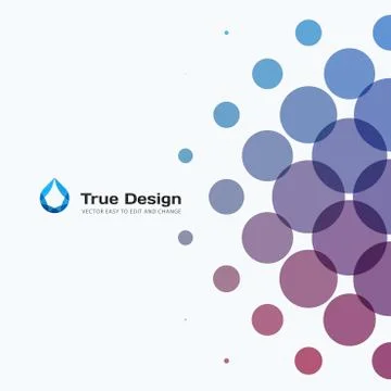 Abstract vector design round elements for graphic template 스톡 일러스트
