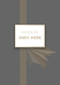 Abstract Vector design template with light gold pattern. Stock Illustration