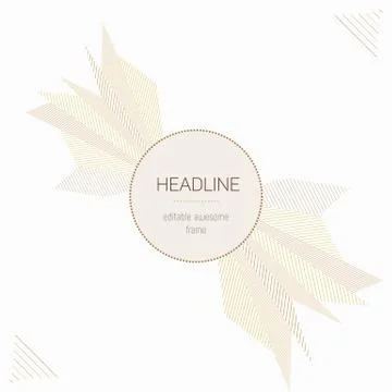 Abstract Vector design template with light gold pattern. Stock Illustration