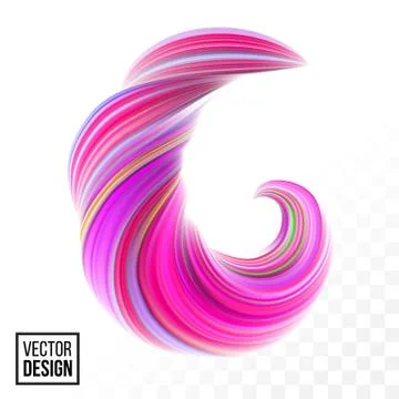 Abstract vector digital color paint background. Creative vivid 3d flow fluid  Stock-Illustration