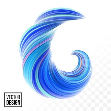 Abstract vector digital color paint background. Creative vivid 3d flow fluid  Stock Illustration