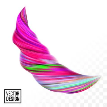 Abstract vector digital color paint background. Creative vivid 3d flow fluid  Illustrazione stock