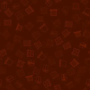 Abstract vector doodle christmas presents seamless pattern Illustrazione stock