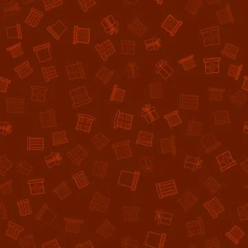Abstract vector doodle christmas presents seamless pattern Illustrazione stock