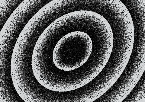 Abstract vector dot background. Dotted oval stippling, engraving grunge texture Stock Illustration