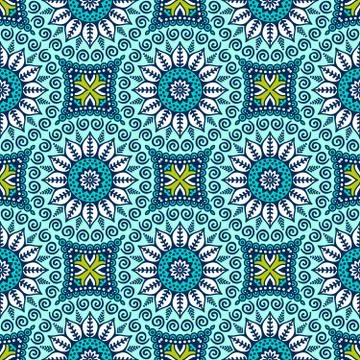 Abstract vector ethnic background seamless pattern Stock Illustration